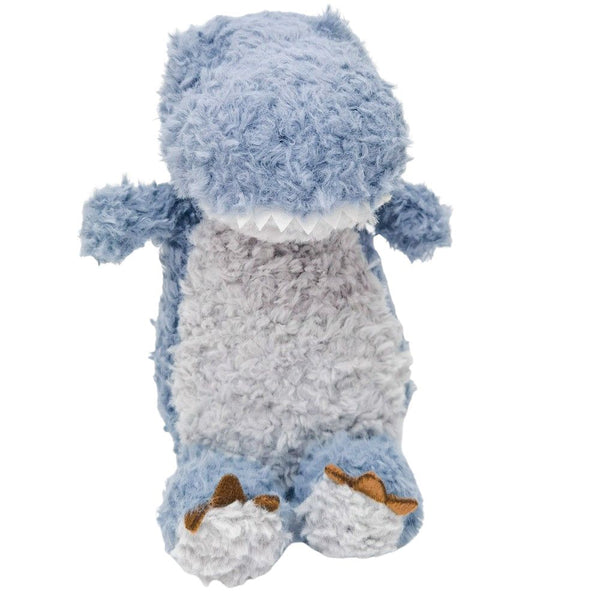 Curly Dinosaur Soft Toy Blue 18cm